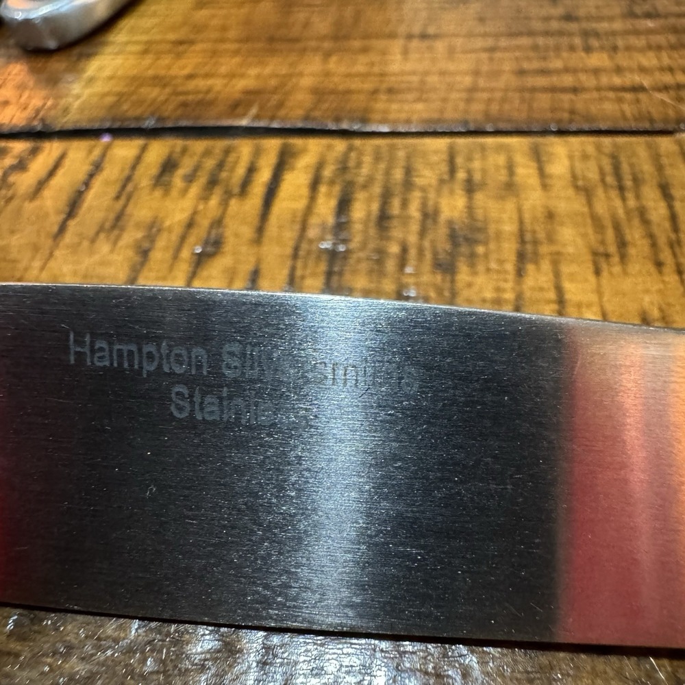 3 Hampton Silversmiths MESSINA Dinner Knives 8‎ 7/8" Stainless Steel - Picture 3 of 4